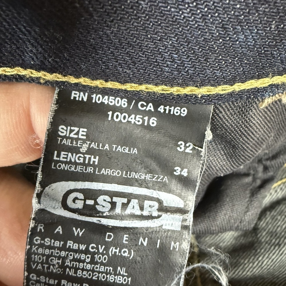 G-Star Raw Type C 3D Loose Tapered Jeans Mens 32x29 Distressed Faded Dark Wash - Picture 8 of 14